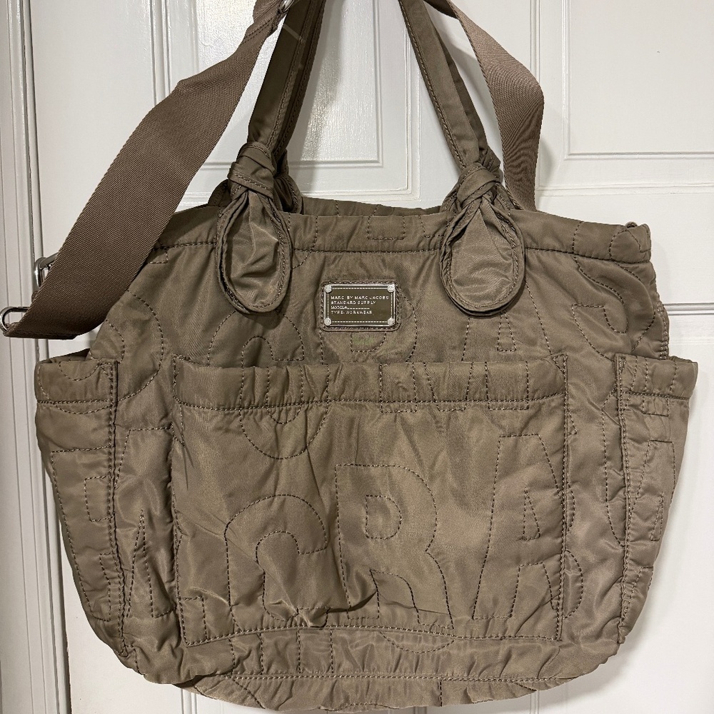 Marc By Marc Jacobs Tote Bag Tan Nylon